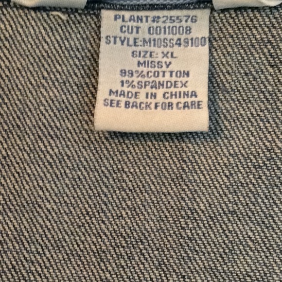 𝅺Koret City Blues Vintage Denim Jacket, XL, Blue - Picture 4 of 5